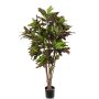 Artificial croton SHAULA, natural stem, green-red, 5ft/150cm