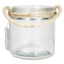 Lantern glass KIAH with handle, clear, 4.7"/12cm, Ø4.3"/11cm