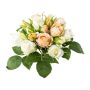 Artificial bouquet of roses MOLTA, dusky pink-green, 12"/30cm
