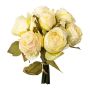 Artificial bouquet of roses NERZO, cream, 12"/30cm