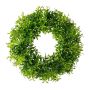 Decorative myrtle wreath LENRE, green, Ø12"/30cm