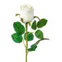 Artificial flower Rose KLONI, white, 20"/50cm