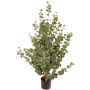 Artificial eucalyptus tree TONFYN, natural trunk, green, 4ft/130cm