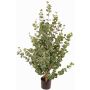 Artificial eucalyptus tree TONFYN, natural trunk, green, 4ft/130cm