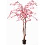 Artificial cherry blossom tree PONFYN with blossoms, natural trunks, pink, 6ft/175cm