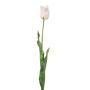 Artificial Tulip SIDRA, white-pale pink, 26"/65cm