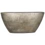 Decorative bowl little ship, ceramic, AGAPE with texture, gold, 29"x7"x14"/73x17x36cm