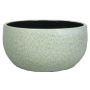 Ceramic bowl ELIEL, speckled, mint green-white, 5"/13cm, Ø11"/28cm