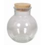 Conservation glass WINDA with cork, clear, 6.7"/17cm, Ø6"/15cm