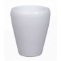 Conical vase for orchids NAZARABAD, ceramic, white matt, 6.7"/17cm, Ø5.5"/14cm