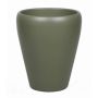 Conical vase for orchids NAZARABAD, ceramic, olive green matt, 6.7"/17cm, Ø5.5"/14cm