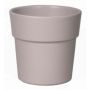 Pot with rim for orchids MARIVAN, ceramic, grey matt, 4.9"/12,5cm, Ø5.3"/13,5cm