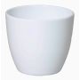 Ceramic flower pot large TEHERAN BASAR, white, 13"/33,5cm, Ø16"/40cm