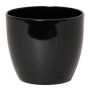 Ceramic pot for plants small TEHERAN BASAR, black, 2.4"/6cm, Ø3"/7,5cm