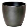 Ceramic pot for plants TEHERAN BASAR, anthracite, 4.7"/12cm, Ø5.3"/13,5cm