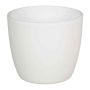 Ceramic pot for plants small TEHERAN BASAR, white matt, 2.6"/6,5cm, Ø3.3"/8,5cm