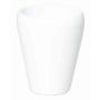 Conical vase for orchids NAZARABAD, ceramic, white, 6.7"/17cm, Ø5.5"/14cm