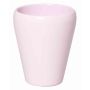Conical vase for orchids NAZARABAD, ceramic, soft pink, 6.7"/17cm, Ø5.5"/14cm