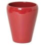Conical vase for orchids NAZARABAD, ceramic, wine red, 6.7"/17cm, Ø5.5"/14cm