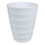 Ceramic flower pot IZEH for orchids, white, 6.7"/17cm, Ø5.5"/14cm