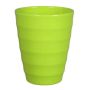 Ceramic flower pot IZEH for orchids, apple green, 6.7"/17cm, Ø5.5"/14cm
