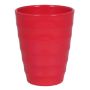 Ceramic flower pot IZEH for orchids, red, 6.7"/17cm, Ø5.5"/14cm