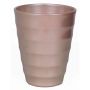 Ceramic flower pot IZEH for orchids, rose gold, 6.7"/17cm, Ø5.5"/14cm