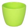 Ceramic pot for plants small TEHERAN BASAR, apple green, 2.4"/6cm, Ø3"/7,5cm