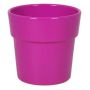 Pot with rim for orchids MARIVAN, ceramic, fuchsia, 4.9"/12,5cm, Ø5.3"/13,5cm