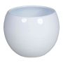 Ceramic planter HAMADAN, white, 4.3"/11cm, Ø5.7"/14,5cm