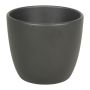 Ceramic pot for plants TEHERAN BASAR, anthracite-mat, 4.7"/12cm, Ø5.3"/13.5cm