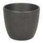 Ceramic pot for plants TEHERAN BASAR, anthracite matt, 8"/19,5cm, Ø9"/22,5cm