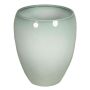 Grey-green flower pot URMIA MONUMENT, ceramic, 9"/23,5cm, Ø8"/20cm