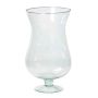 Glass flower vase KOFFI, with foot, clear, 12"/30cm, Ø6.3"/16cm
