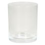 Tea light holder MALI, glass, transparent, 2.8"/7.2cm, Ø2.4"/6cm