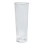 Glass vase AMNA OCEAN, conical, clear, 16"/40cm, Ø6"/15cm