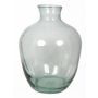 Decorative vase LIRICA made of glass, clear, 18"/46cm, Ø14"/35cm