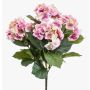Artificial hydrangea JONE on stick, pink, 16"/40cm