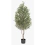 Artificial olive tree DEACON, real trunk, with fruits, 6ft/170cm