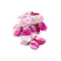 Artificial orchid Vanda flowers KESIA, 4 pieces, floating, pink-white, Ø3.5"/9cm