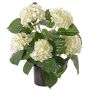 Artificial flower hydrangea TEMARI, cream, 16"/40cm, Ø3.9"-4.7"/10-12cm