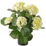 Artificial flower hydrangea TEMARI, cream-green, 16"/40cm, Ø3.9"-4.7"/10-12cm