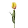 Artificial flower tulip ASUNTA, yellow-pink, 18"/45cm