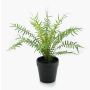 Artificial deer fern CASCOT, green, 8"/20cm