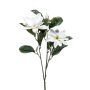 Faux flower Magnolia BEGUR, white, 31"/80cm