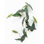 Artificial polka dot begonia garland JOELLE, green-white, 4ft/120cm