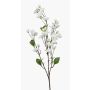 Artificial ornamental cherry branch AKEMI with flowers, white, 3ft/90cm