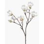 Faux flower Magnolia ANEU, cream, 26"/65cm