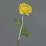 Faux flower Ranunculus ELORIO, yellow, 20"/50cm