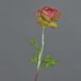 Faux flower Ranunculus ELORIO, pink-green, 20"/50cm